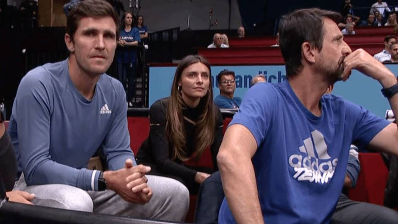 Erster Auftritt: So fiebert Thomalla mit Zverev