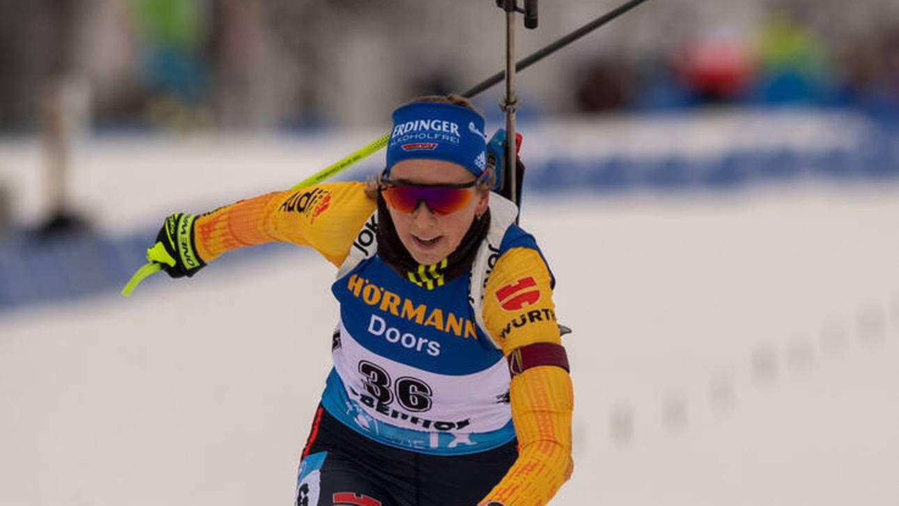 Franziska Preuß führte das Quartett als Schlussläuferin zum Sieg