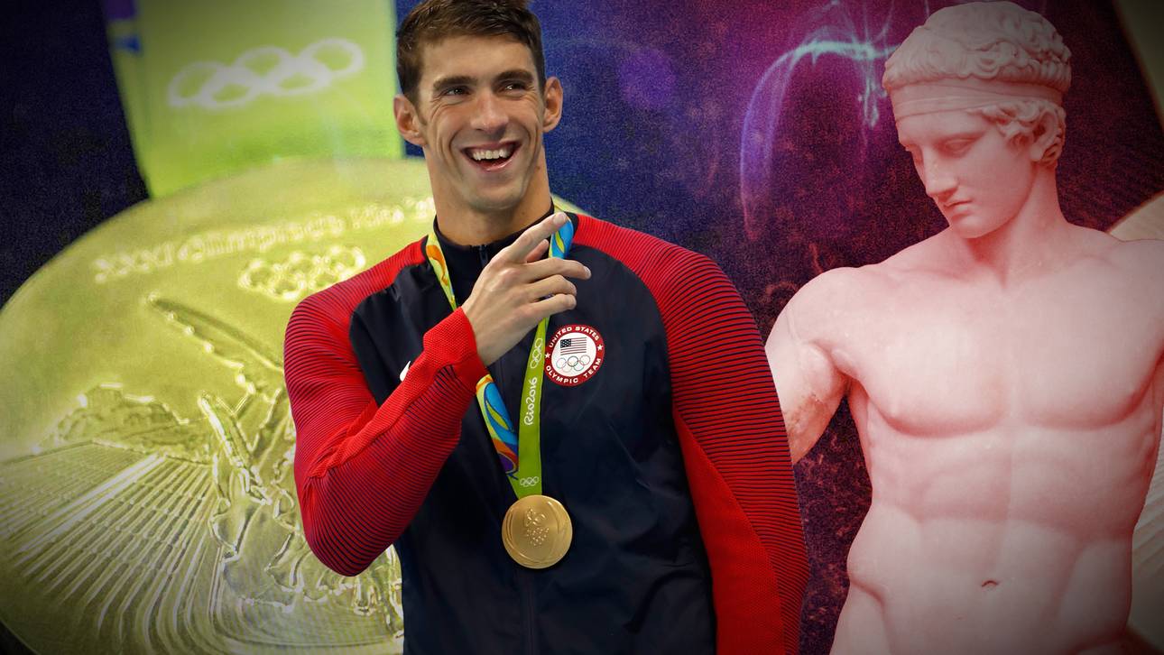 Phelps‘ Goldvergleich mit antikem Star