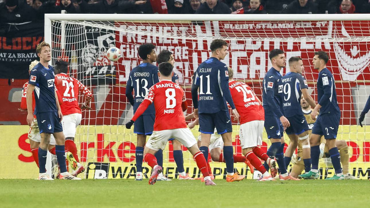Mainz und Hoffenheim trennten sich mit einem Remis
