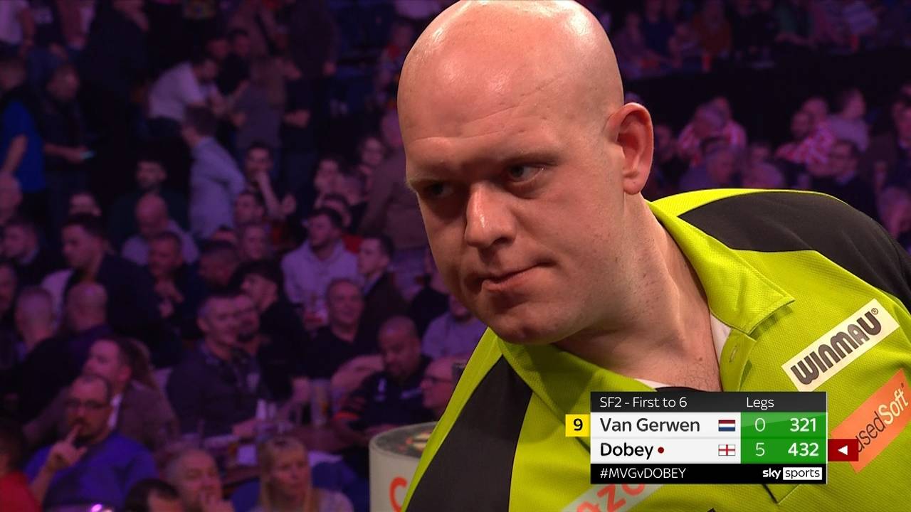 Darts Premier League: Chris Dobey fertigt Michael van Gerwen mit White-Wash ab