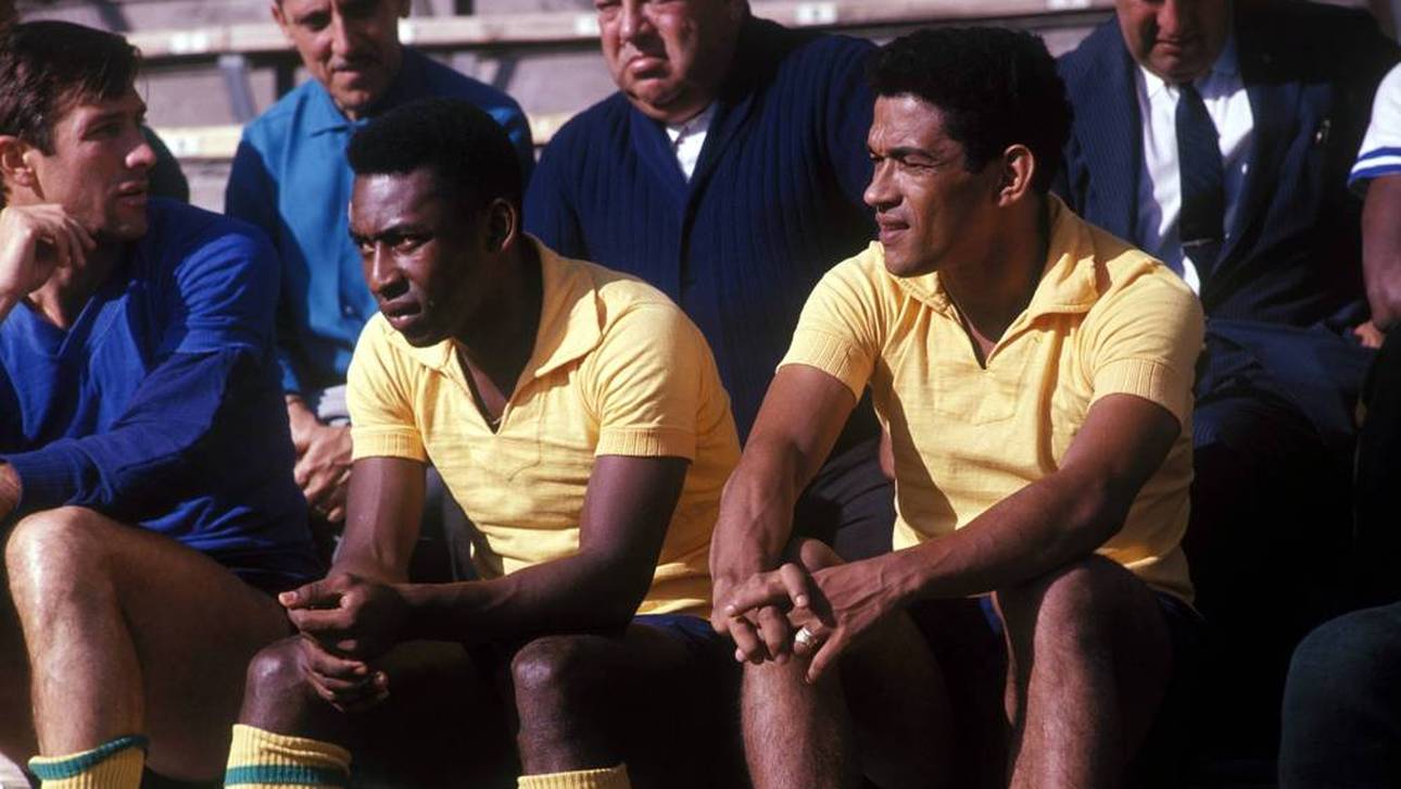 Pelé und Garrincha bei der WM 1966