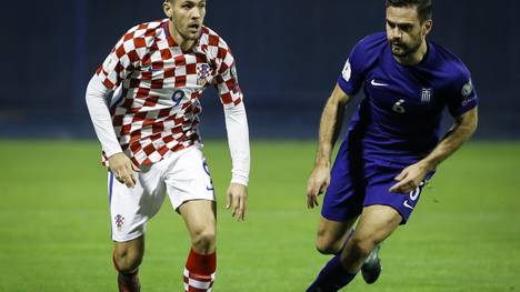 Andrej Kramaric (l.) machte bisher 14 Länderspiele für Kroatien