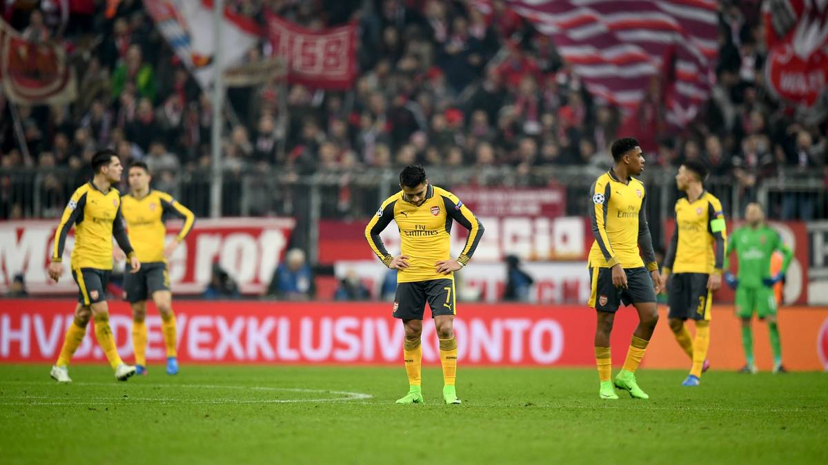 Ab 2010 ist für die Londoner sieben Mal in Folge im Achtelfinale die CL-Reise beendet. Dreimal heißt der Gegner FC Bayern - letztmals 2016/17 (2x 1:5)