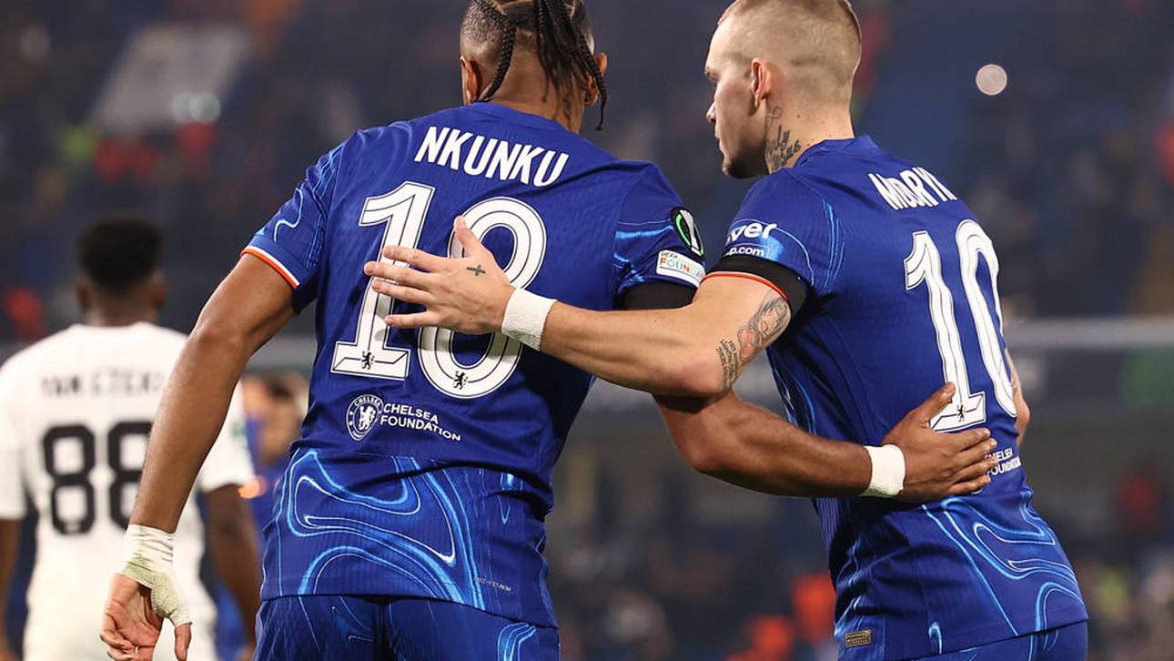 Um Mykhaylo Mudryk (r., hier mit Christopher Nkunku) gibt es beim FC Chelsea großen Wirbel