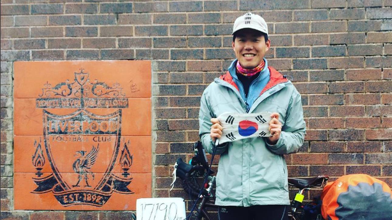 10.000 Meilen zu Reds-Spiel geradelt