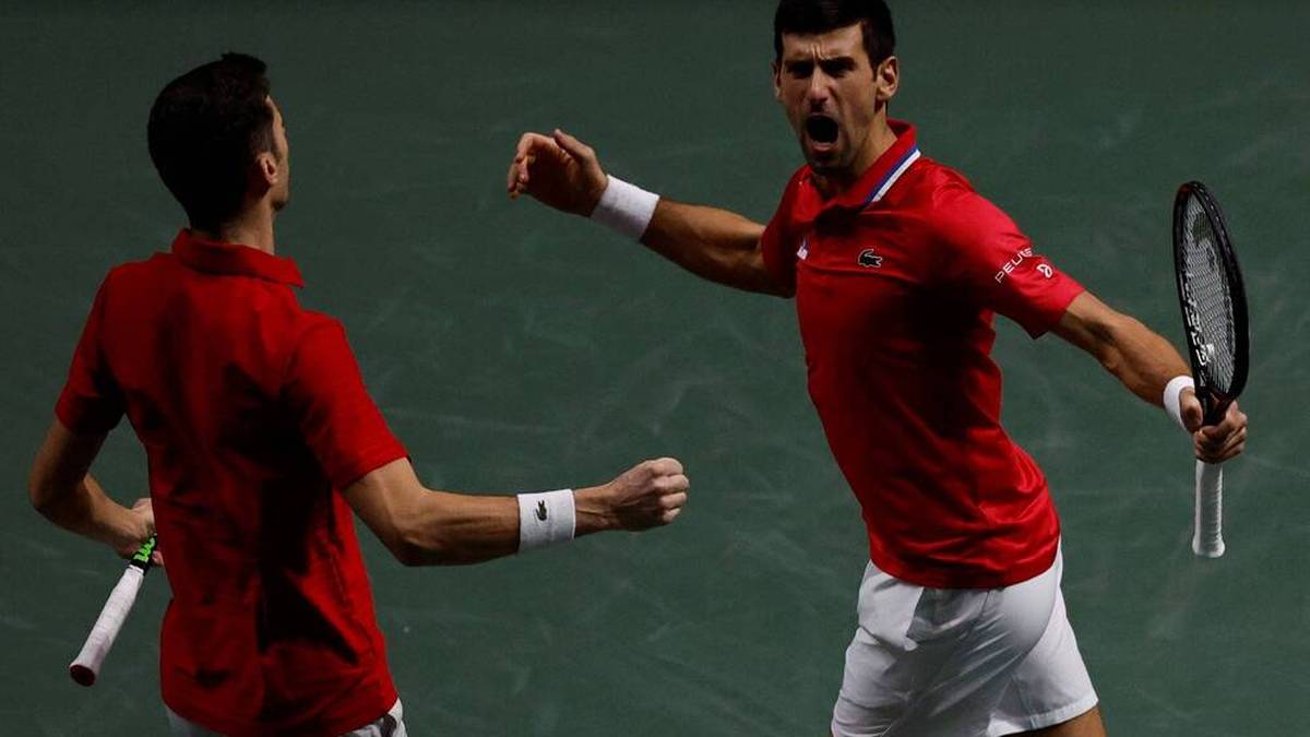 Novak Djokovic steht mit Serbien im Halbfinale beim Davis Cup