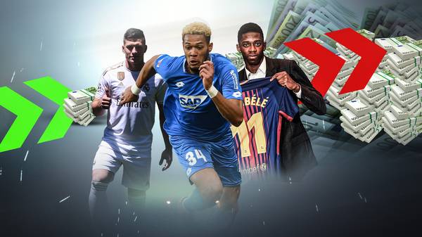 Luka Jovic, Joelinton, Ousmane Dembélé - welche Spieler haben die größte Gewinnspanne auf dem Transfermarkt?