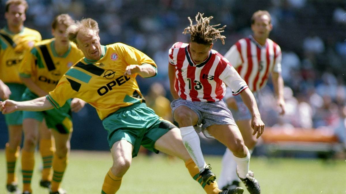 HANS PFLÜGLER: Der Weltmeister von 1990 war seit der Jugend für den FC Bayern aktiv. Im Sommer 1992 erfolgte der Wechsel zu den Amateuren der Münchner und 1997 dann zur SE Freising 