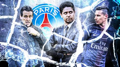 Unai Emery, Nasser Al-Khelaifi, Julian Draxler, PSG, Paris Saint-Germain, Champions League, FC Barcelona
