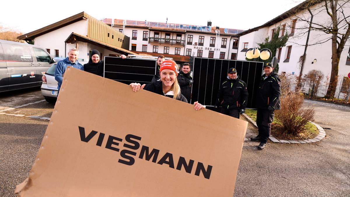 Denise Hermann-Wick besucht die Modernisierung des Haus des Ski, die mit dem DSV-Klimapartner Viessmann umgesetzt wurde