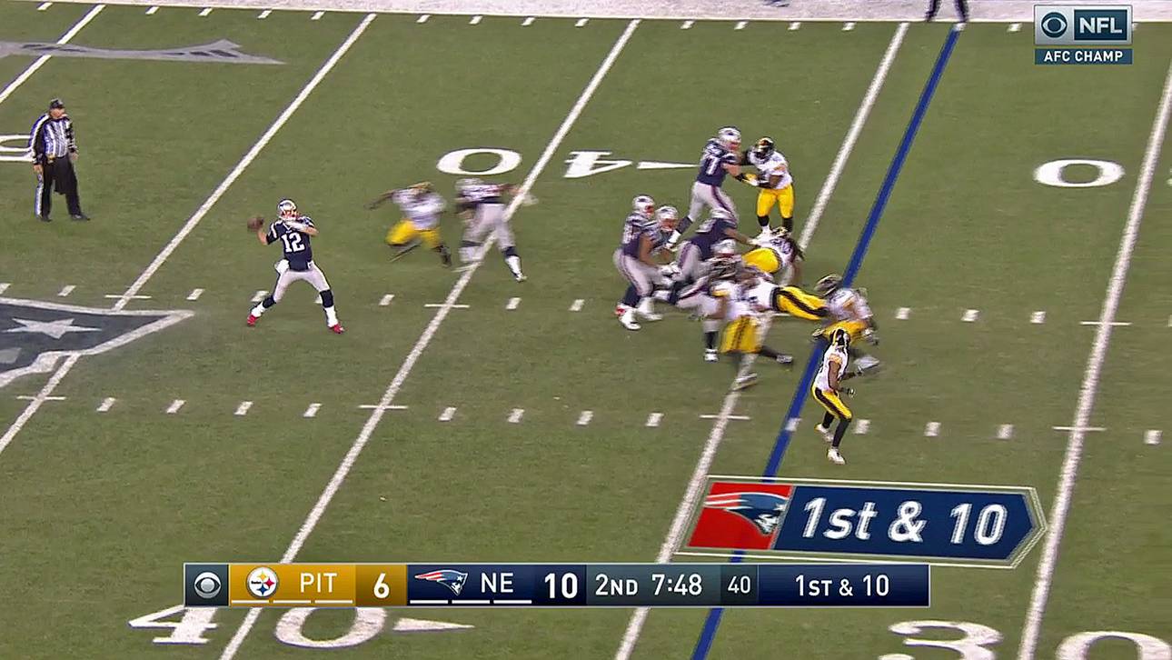Im Video: Bradys Finten-Show im AFC-Finale