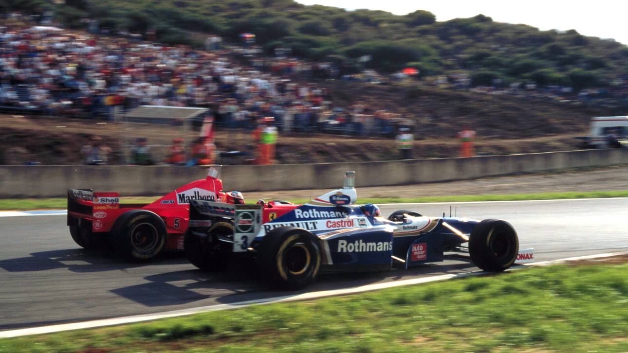 Michael Schumacher und Jaques Villenueve kollidierten in Jerez