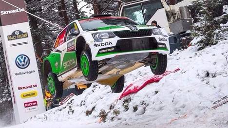 Pontus Tidemand liegt vor dem Schlusstag auf Rang zwei der WRC2-Wertung