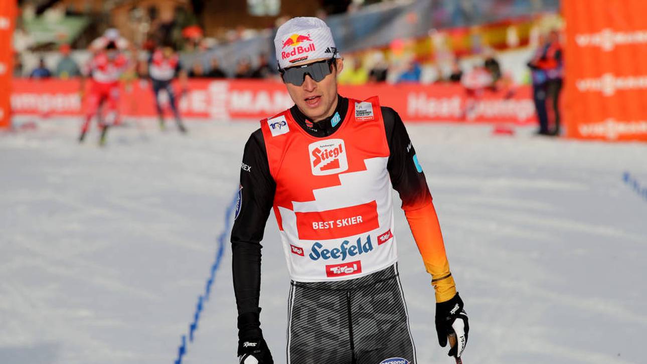Vinzenz Geiger bei der Nordischen Kombination in Seefeld