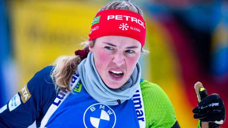 Anamarija Lampic hat mit der Umstellung auf Biathlon noch schwer zu kämpfen