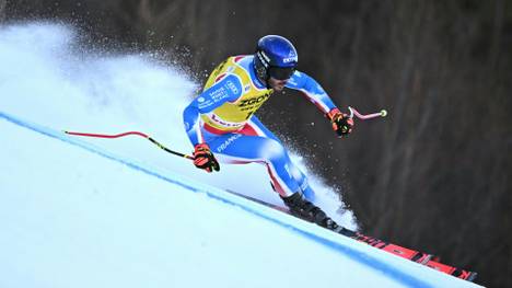 Cyprien Sarrazin kurz vor seinem Sturz in Bormio