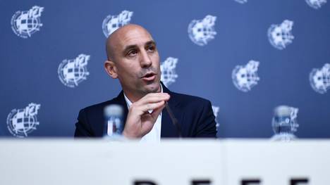 FBL-ESP-RFEF Luis Rubiales ist seit 2018 Präsident des spanischen Fußball-Verbandes RFEF