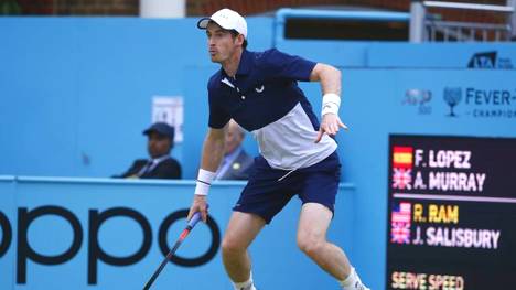 Andy Murray spielte zuletzt im Londoner Queen's Club in der Doppel-Konkurrenz mit