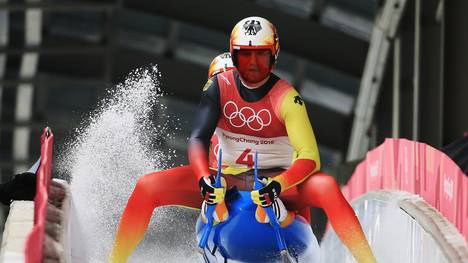 Rodeln: Toni Eggert fällt nach Trainingsunfall wohl für Weltcup-Start aus, Toni Eggert (vorne) und Sascha Benecken bei den Olympischen Spielen in PyeongChang