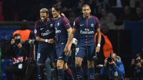 Das magische PSG-Trio Neymar, Edinson Cavani und Kylian Mbappe trumpft gegen Bayern auf