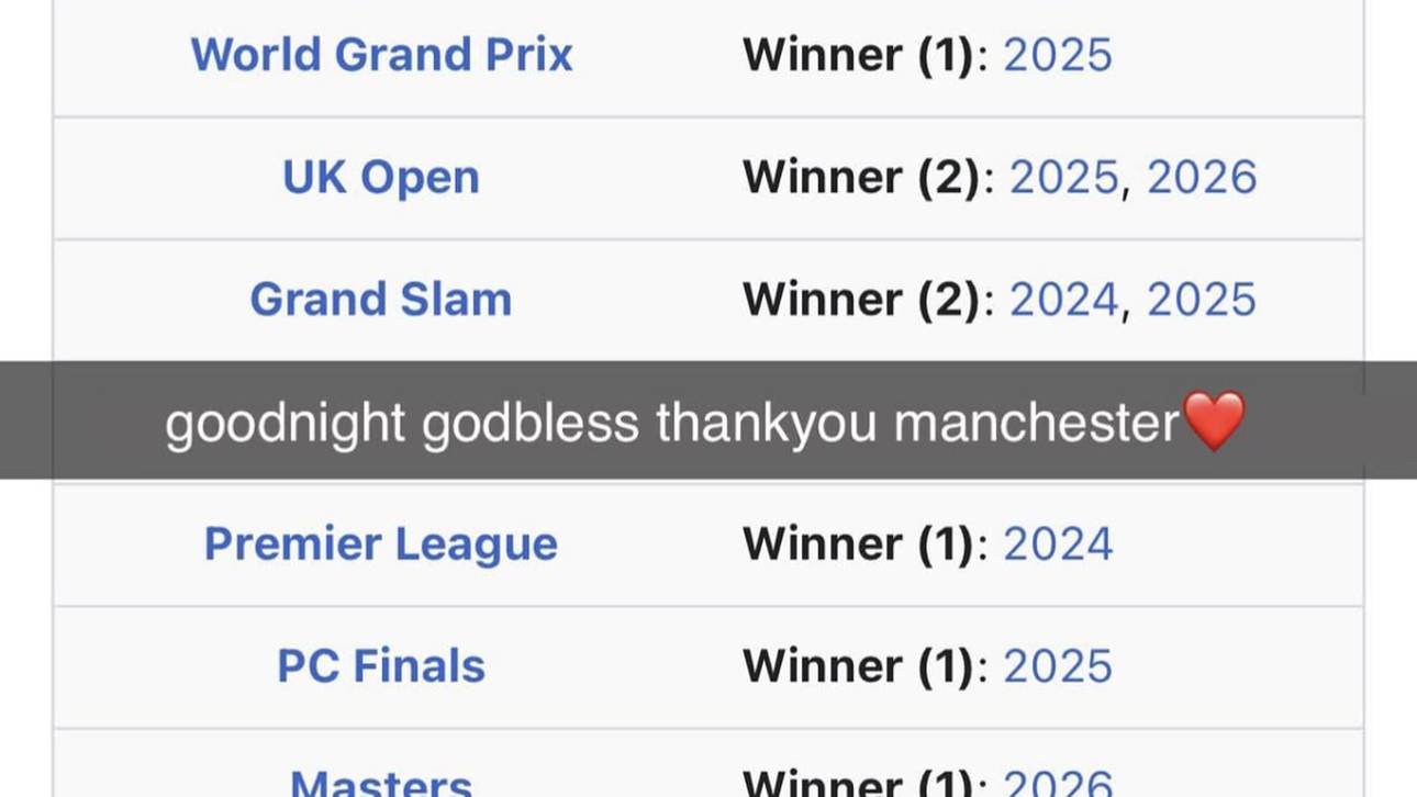 Luke Littler reagiert in seiner Instagramstory auf die Niederlage gegen Gian van Veen