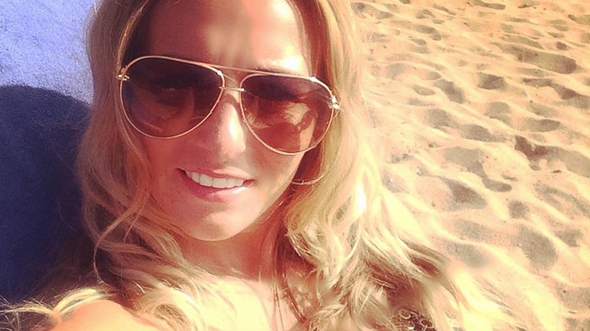 Duggan hat in 24 Einsätzen bislang 14 Tore erzielt. Das sie nicht nur beim Fußball eine gute Figur macht, beweist dieses Foto