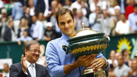 Roger Federer gewann das Turnier in halle bereits neun Mal