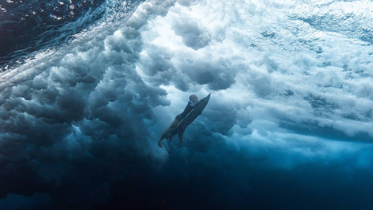 Bei Olympia wird vor Tahiti gesurft