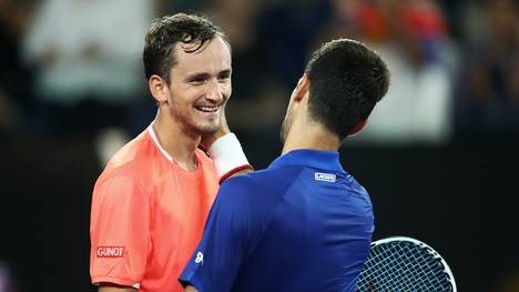 Australian Open: Novak Djokovic im Viertelfinale gegen Kei Nishikori, Novak Djokovic gewann sein Achtelfinale in Melbourne gegen Daniil Medvedev