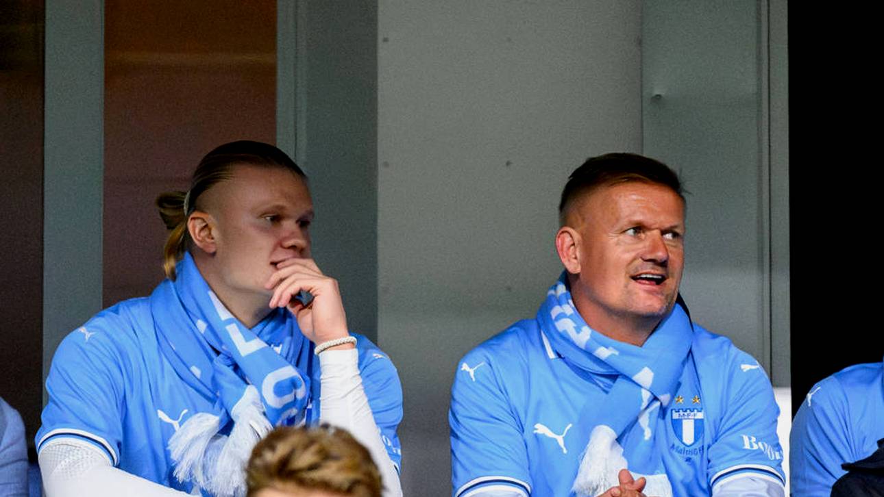 Erling Haaland und Vater Alf-Inge 2024