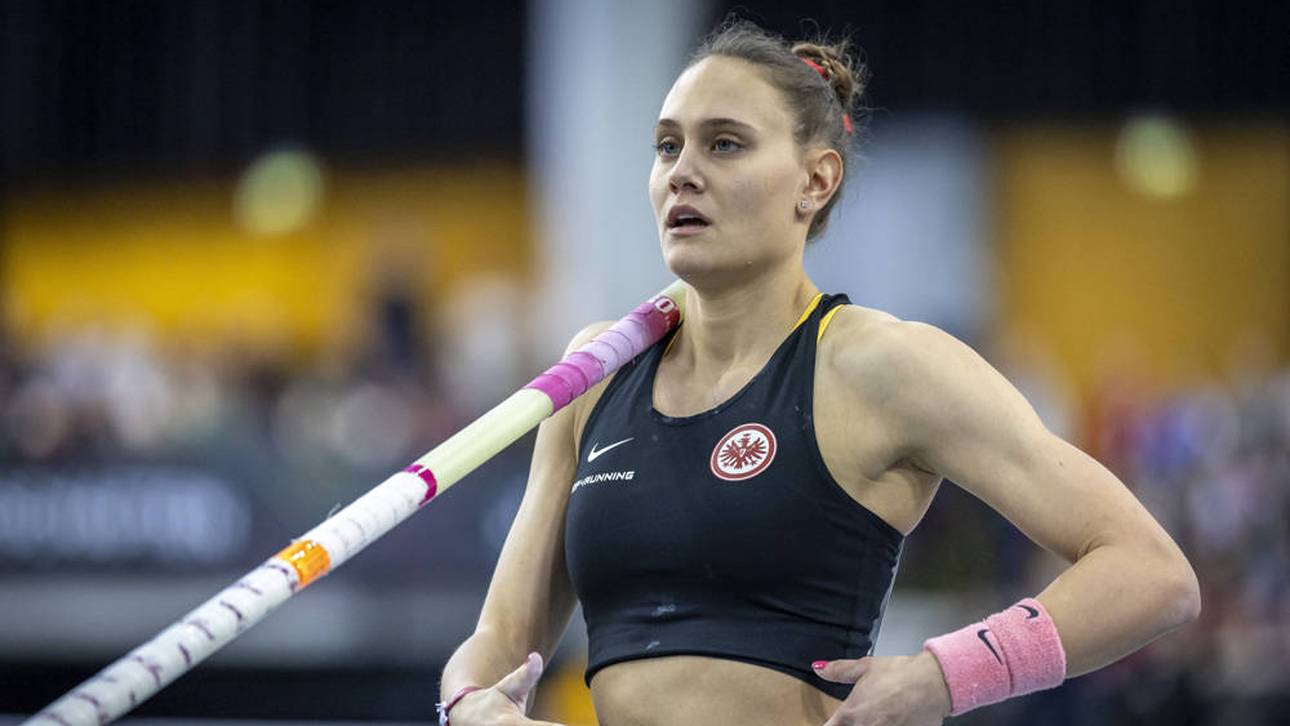 Sarah Vogel bei der Hallen-EM in Leipzig im Februar 2024