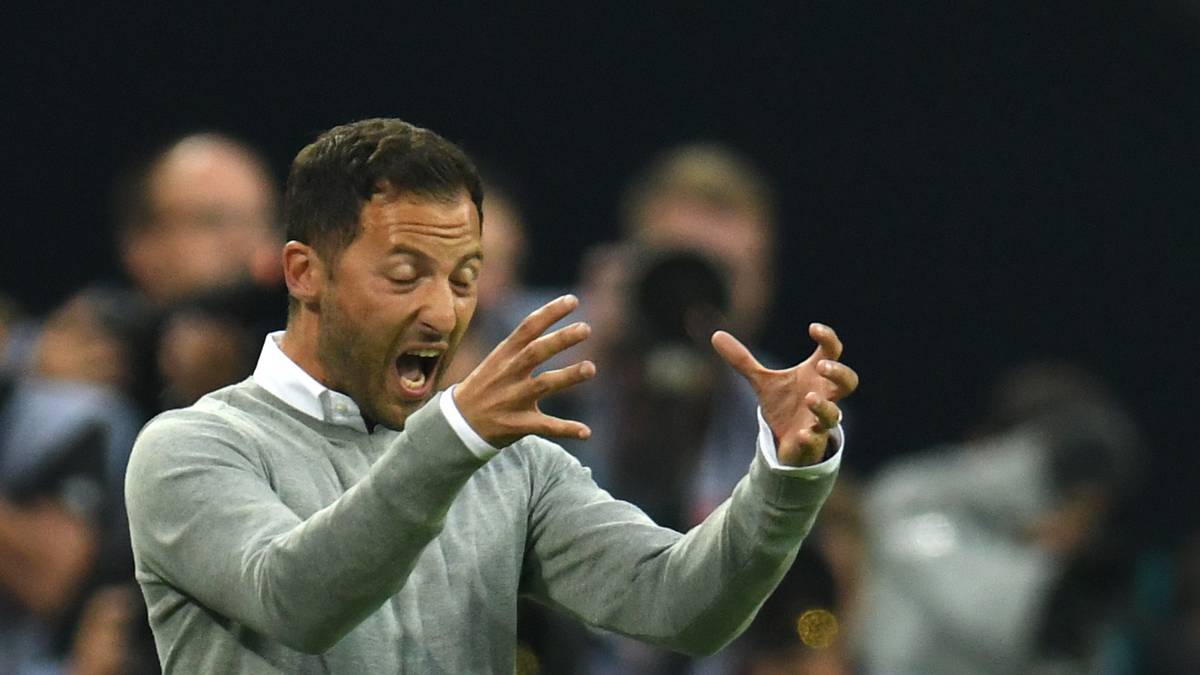 Domenico Tedesco feiert sein Pflichtspiel-Debüt in der heimischen Veltins Arena. Der neue Coach ist gleich mit Herzblut bei der Sache