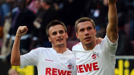 Slawomir Peszko (l.) spielte bei Köln an der Seite von Lukas Podolski (r.)