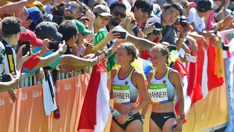 Die Hahner-Zwillinge ließen sich in Rio trotz des ernüchternden Abschneidens feiern