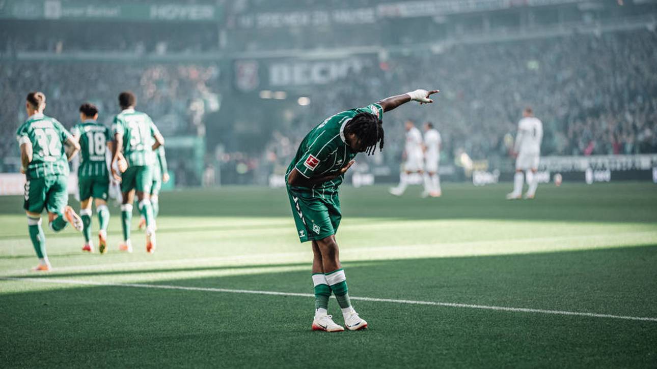 Bei Samuel Mbangula gerät Bremen-Boss Clemens Fritz ins Schwärmen