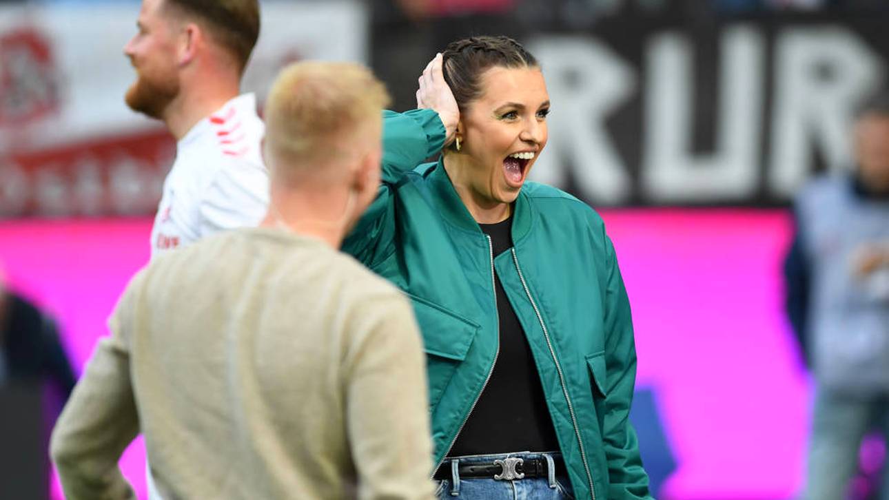 Schrecksekunde für Laura Wontorra