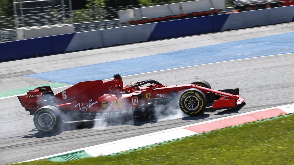 Sebastian Vettel brachte sich mit seinem Verbremser selbst in Not