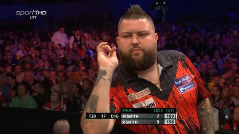 Ross Smith schlägt Michael Smith im Finale der European Darts Championship mit 11:8 und krönt sich zum Sieger im Dortmund.