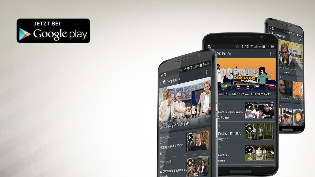 Neue Video App von SPORT1