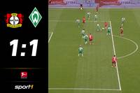 Bayer Leverkusen befindet sich in der Bundesliga weiter in der Krise. Gegen Werder Bremen fällt der Ausgleichstreffer spät.