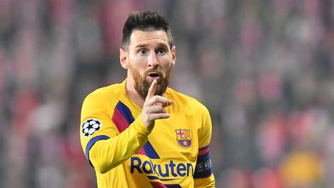 Messi trifft für den FC Barcelona in der Champions League zum 1:0 gegen Slavia Prag