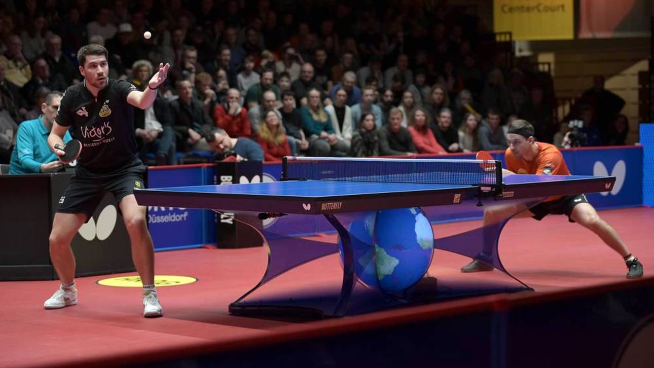 Patrick Franziska (l.) und Timo Boll standen sich in der Bundesliga gegenüber