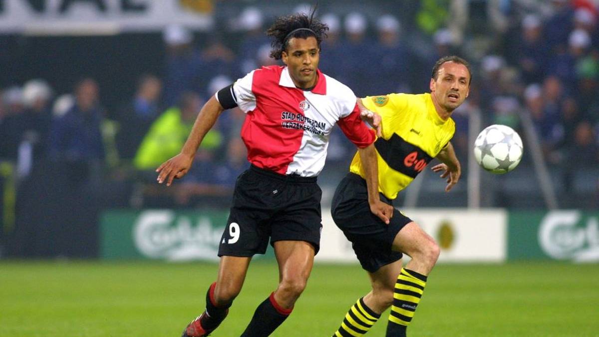 Pierre van Hooijdonk gewann 2002 mit Feyenoord Rotterdam das UEFA-Cup-Finale gegen Borussia Dortmund