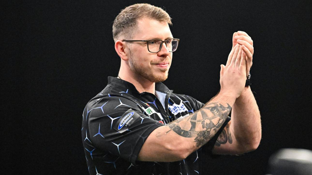 Darts: Wenig dritter Deutscher im Achtelfinale