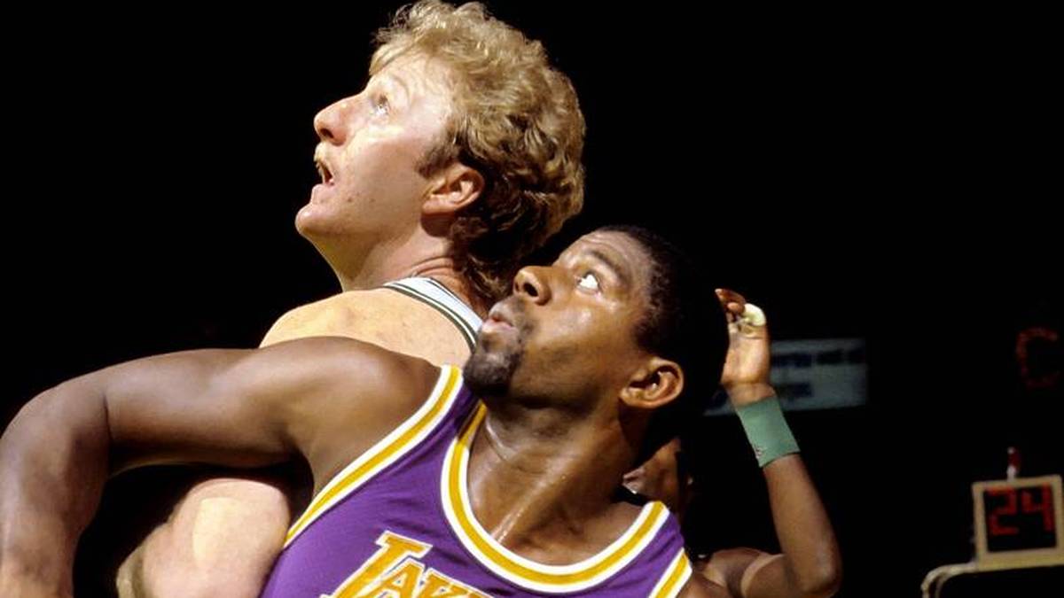 Larry Bird und Magic Johnson waren die großen NBA-Rivalen der Achtziger