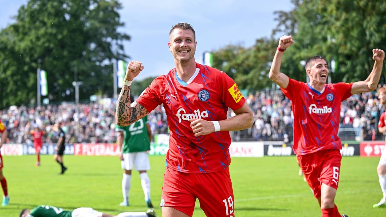 Holstein Kiel müht sich in Runde 2