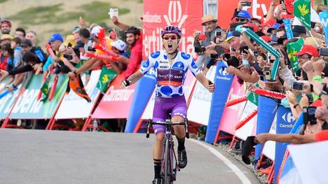 Angel Madrazo feierte bei der ersten Bergankuft bei der diesjährigen Vuelta den Sieg