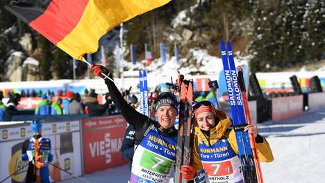 Vanesa Voigt und Justus Strelow wollen bei der Biathlon-WM ihren Sieg aus Antholz wiederholen
