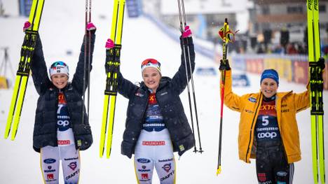 Katharina Hennig (l.) belegte den Dritten Platz